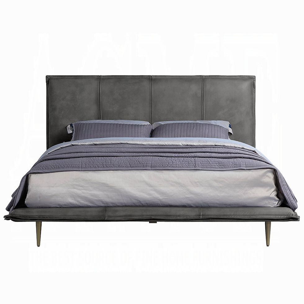 Thumbnail: Grey bed frame