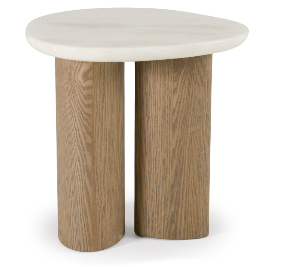 Thumbnail: Modern 3-piece nesting coffee table set in buckwheat and onyx