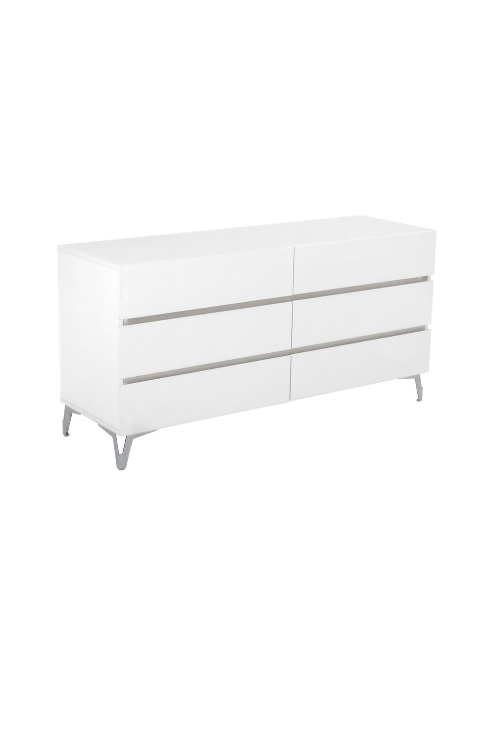 Thumbnail: 4 Piece white eco-leather bedroom set