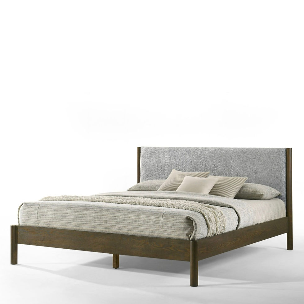 Thumbnail: 4 Piece gray and brown bedroom set