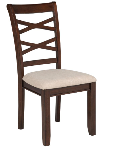 Thumbnail: 5 Piece dining set, dark brown with beige