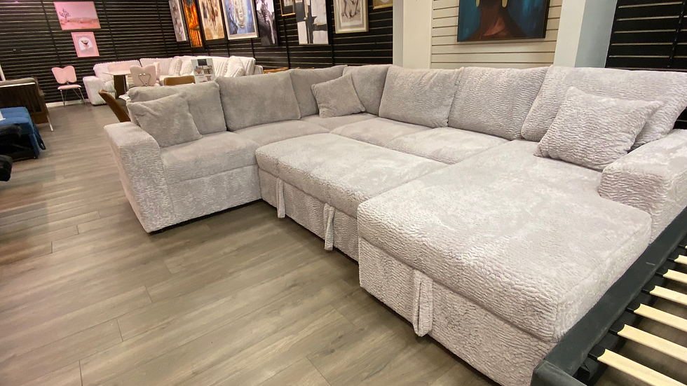 Thumbnail: Pull  out sectional Onsale $1600several colors available  bigger sizes 