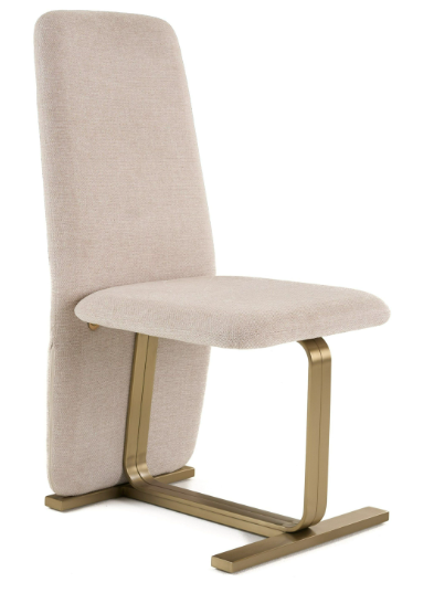 Thumbnail: 7 Piece ceramic dining set with travertine finish, beige linen