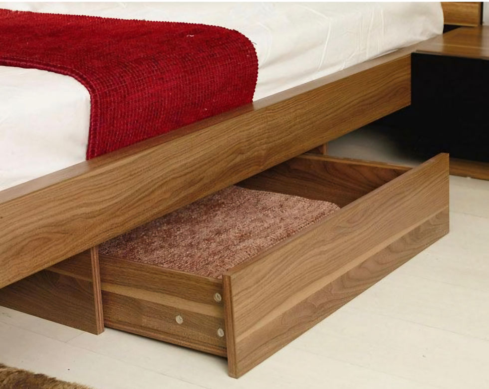 Thumbnail: 4 Piece brown and black bedroom set
