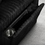 Thumbnail: Black corduroy U-shaped pull-out sectional sofa