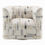 Thumbnail: Beige Pattern Fabric Swivel Chair 