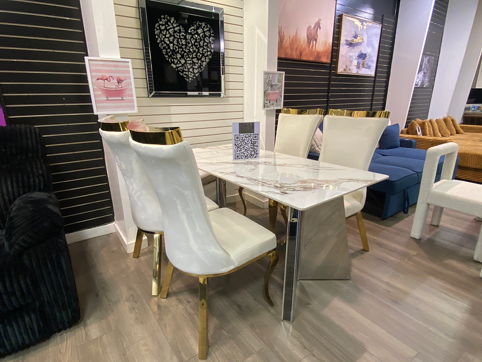 Thumbnail: White  Black And Grey Side Chairs Onsale for $499 