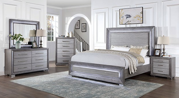 Thumbnail: Gray bed