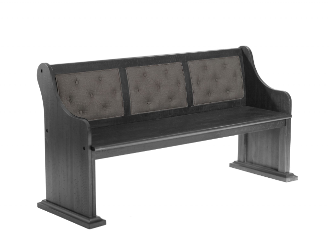 Thumbnail: 7 Piece dining set in black and gray wood
