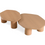 Thumbnail: White oak coffee table set