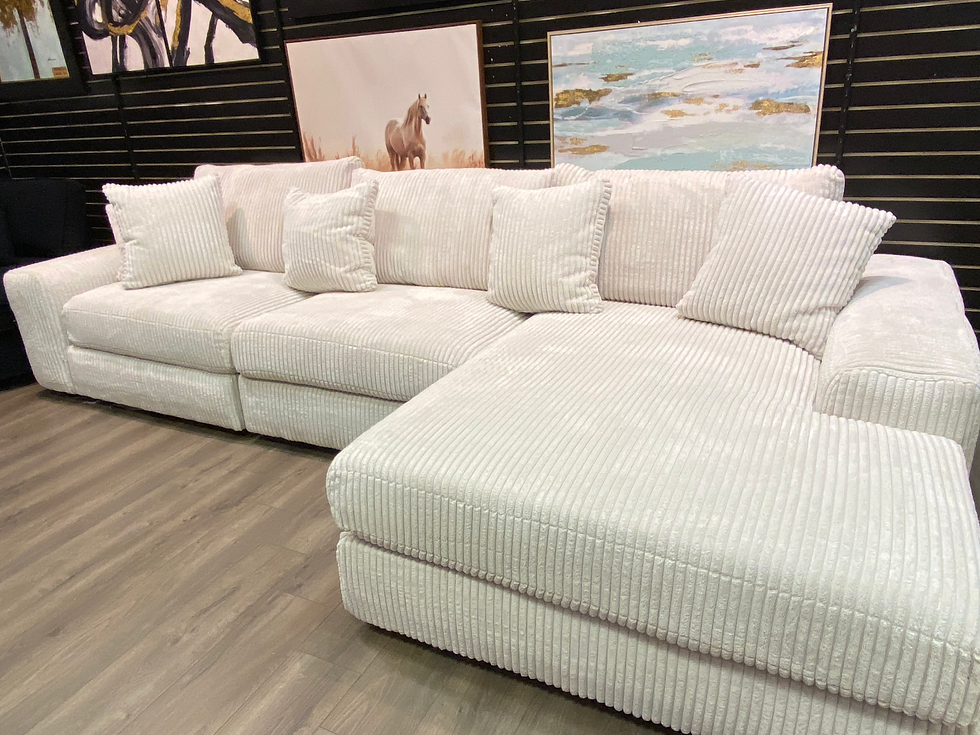 Thumbnail: White or blaxk  sectional Onsale for$1200 same day delivery 