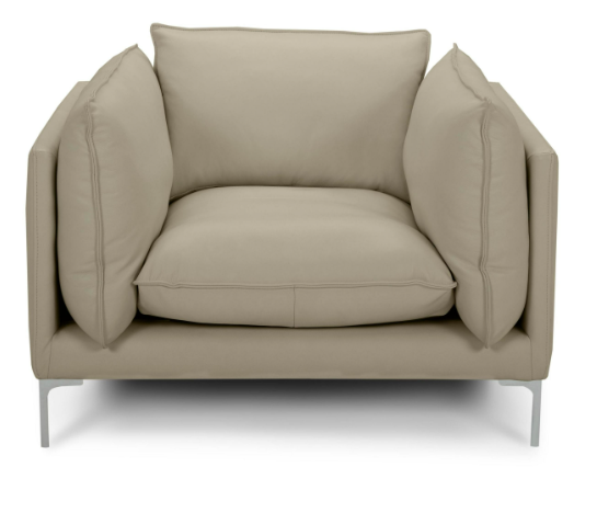 Thumbnail: Modern beige leather sofa set