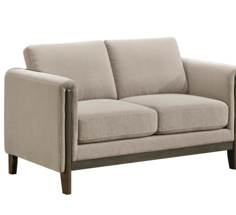 Thumbnail: 3 Piece upholstered sofa set with arms in light grey