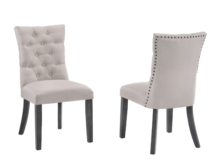 Thumbnail: 6 Piece dining set in black and white wood