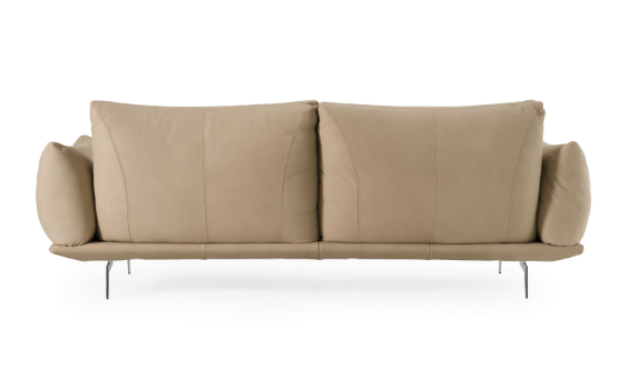 Thumbnail: Modern Italian Beige Leather Sofa