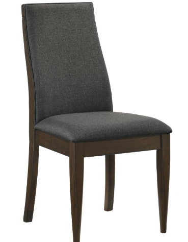 Thumbnail: 5 Piece dining set in dark gray with brown