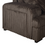 Thumbnail: Pull-out U-shaped sectional sofa in fabric, left side, in brown