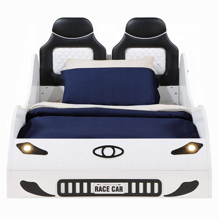 Thumbnail: White Car Bed Twin 