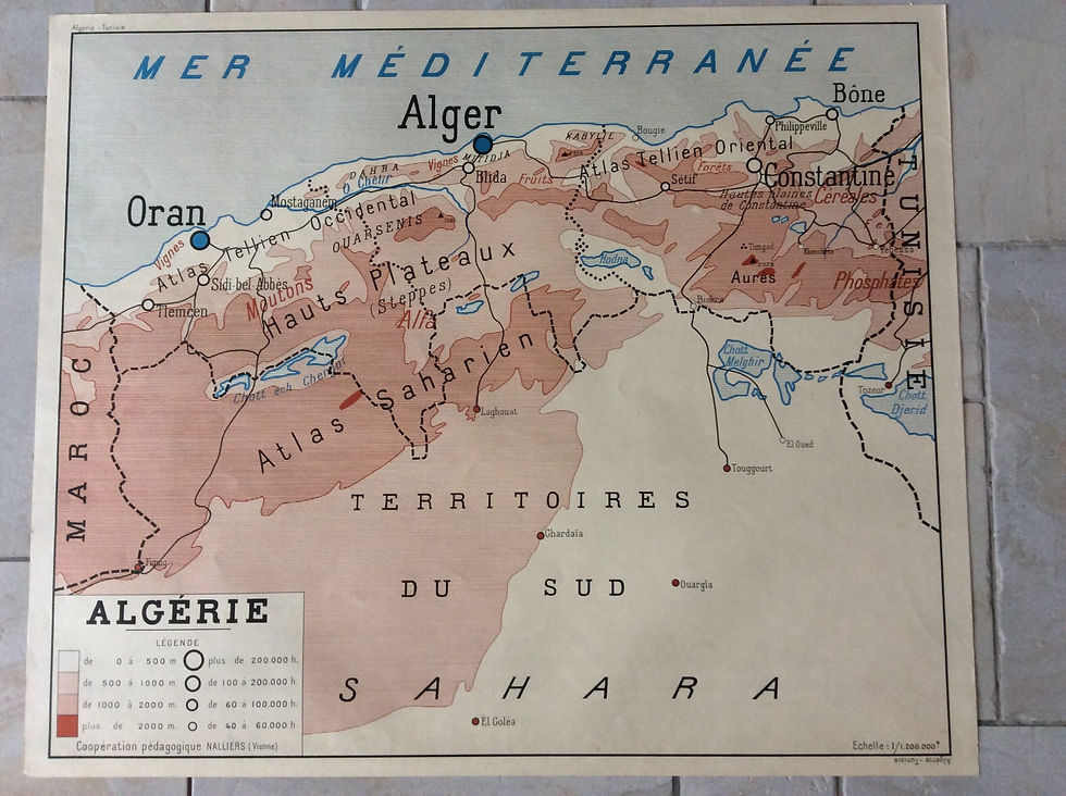 Miniature : Affiche scolaire ancienne Algérie