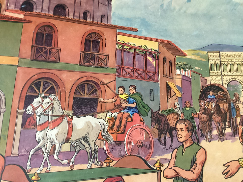 Miniature : affiche scolaire histoire une ville gallo romaine