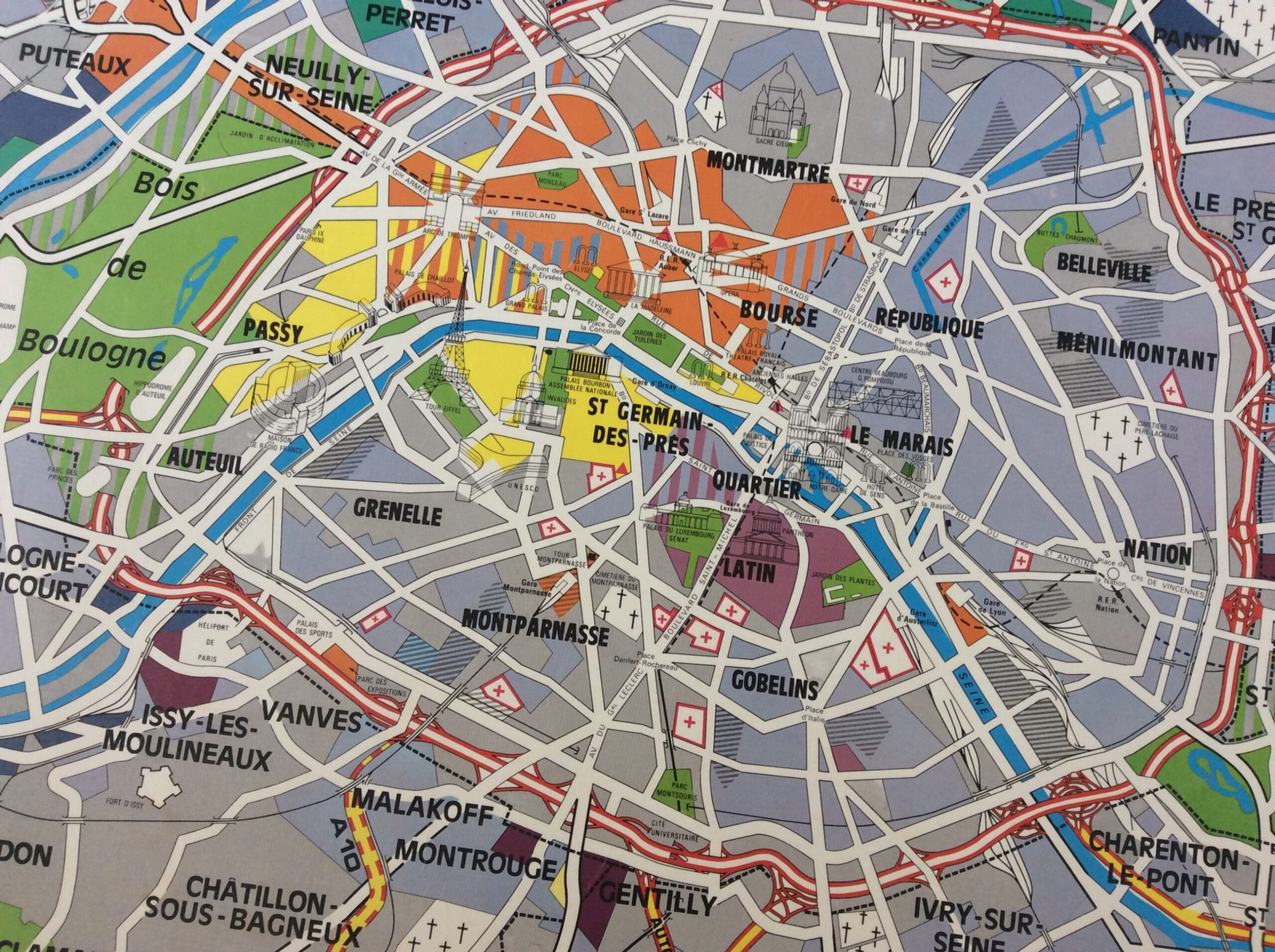 Affiche scolaire Paris et son expansion