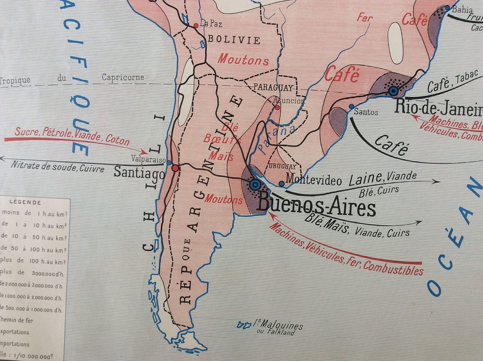 Affiche scolaire Amérique du Sud