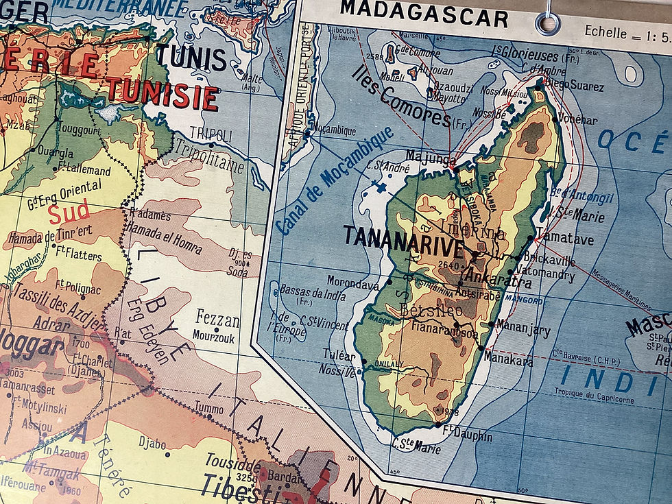Miniature : Carte scolaire ancienne Delagrave Afrique Occidentale Française