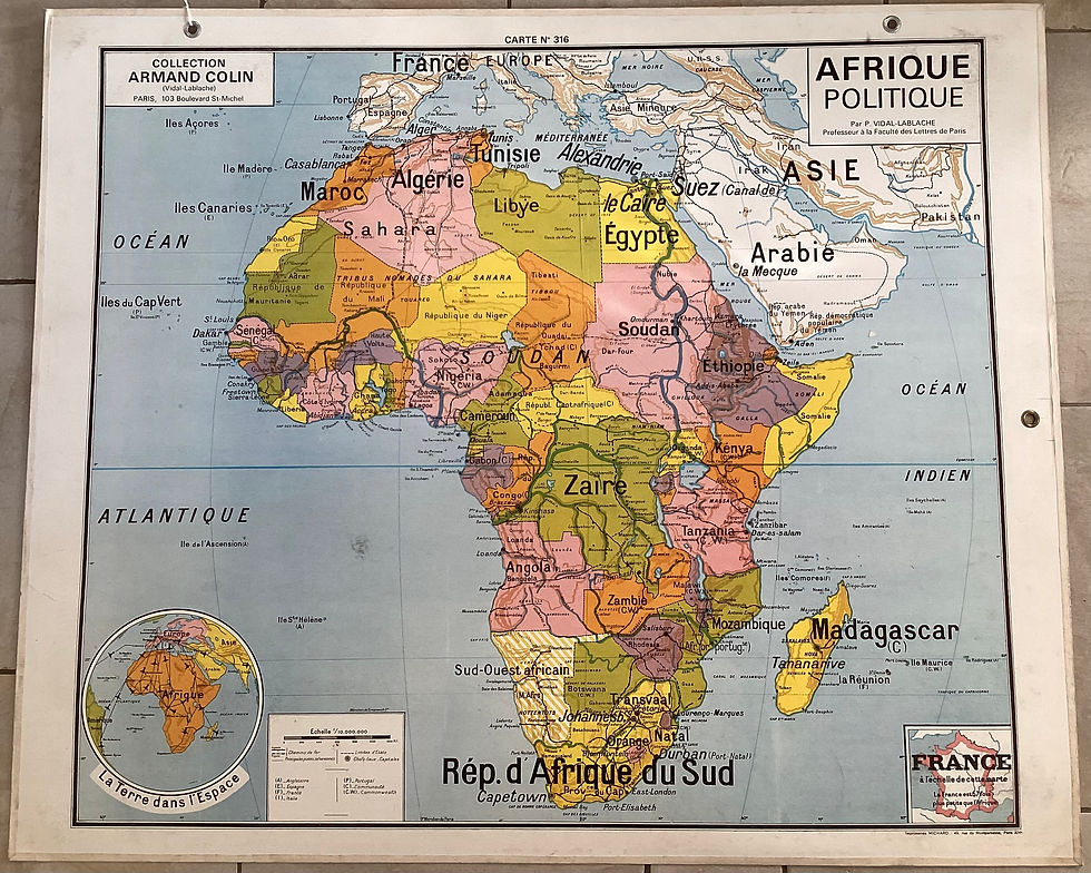carte scolaire Afrique politique Armand Colin