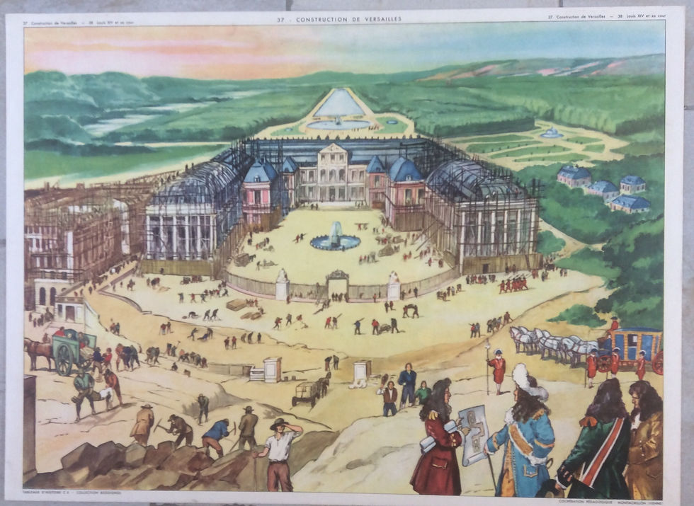 Miniature : Affiche scolaire Construction de Versailles