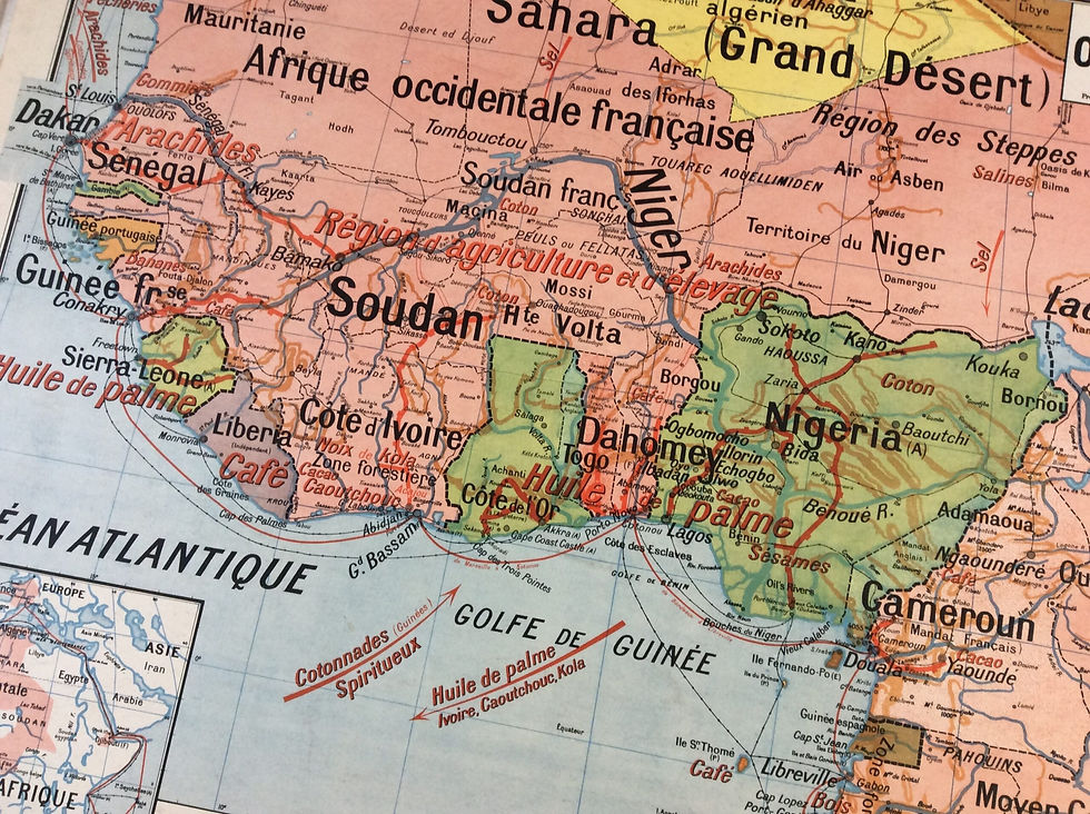 Miniature : Carte Vidal Lablache Afrique Occidentale