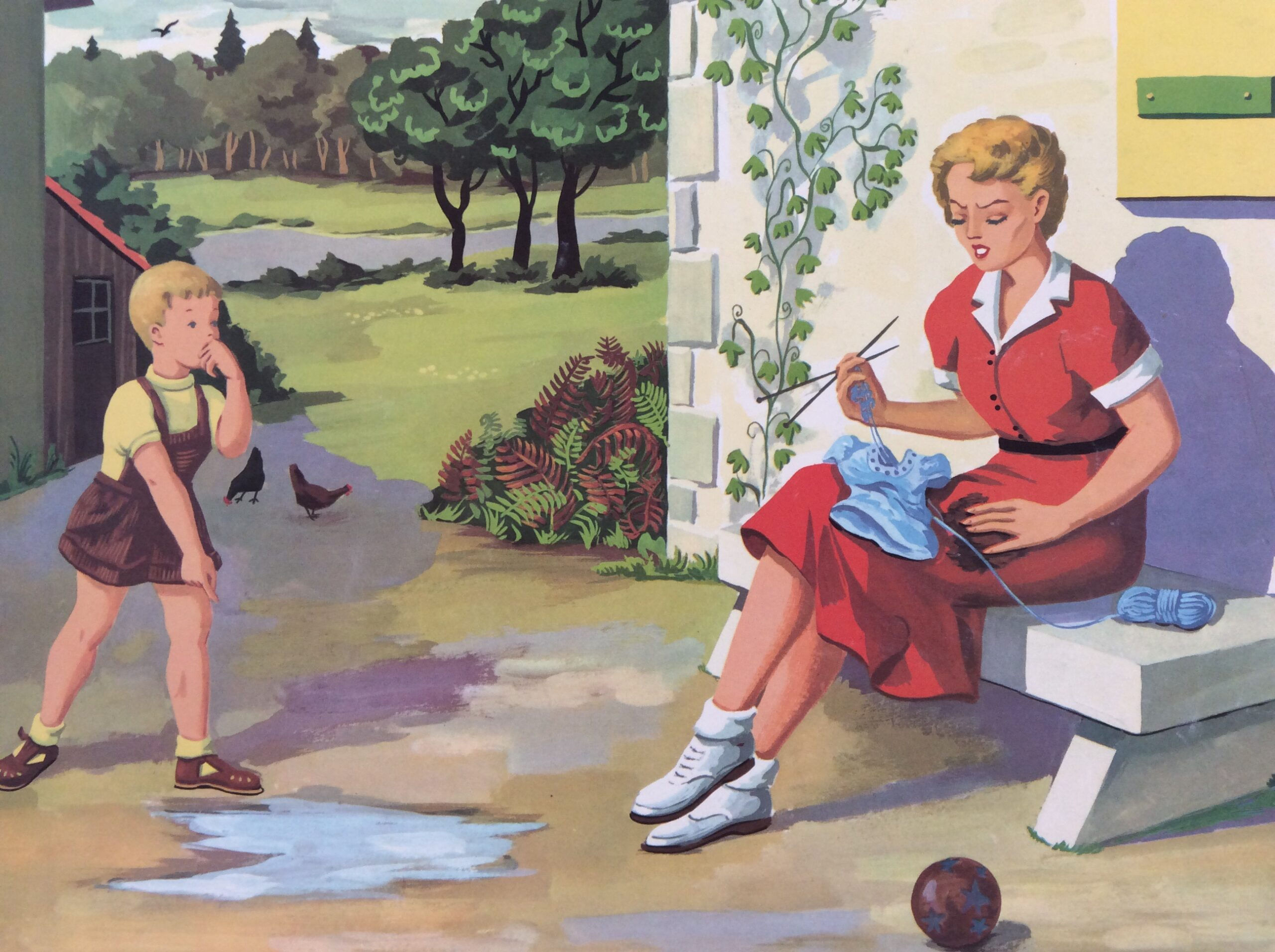 Affiche scolaire Poucet et son ami l’écureuil