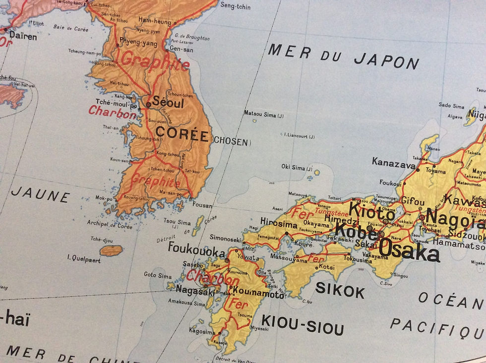 Miniature : Carte Vidal Lablache Japon Politique