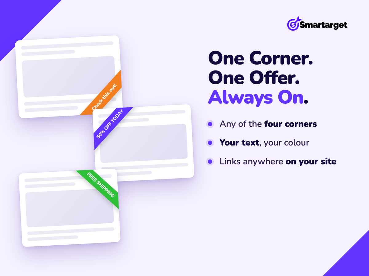 Smartarget Corner Ribbon screenshot 1