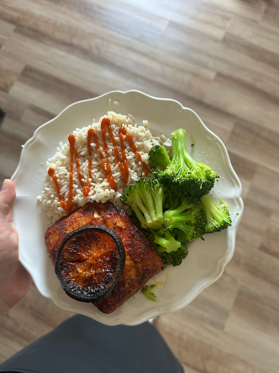 orange glazed salmon!