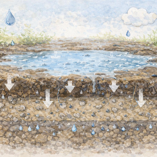 水はけの悪いシルト土壌