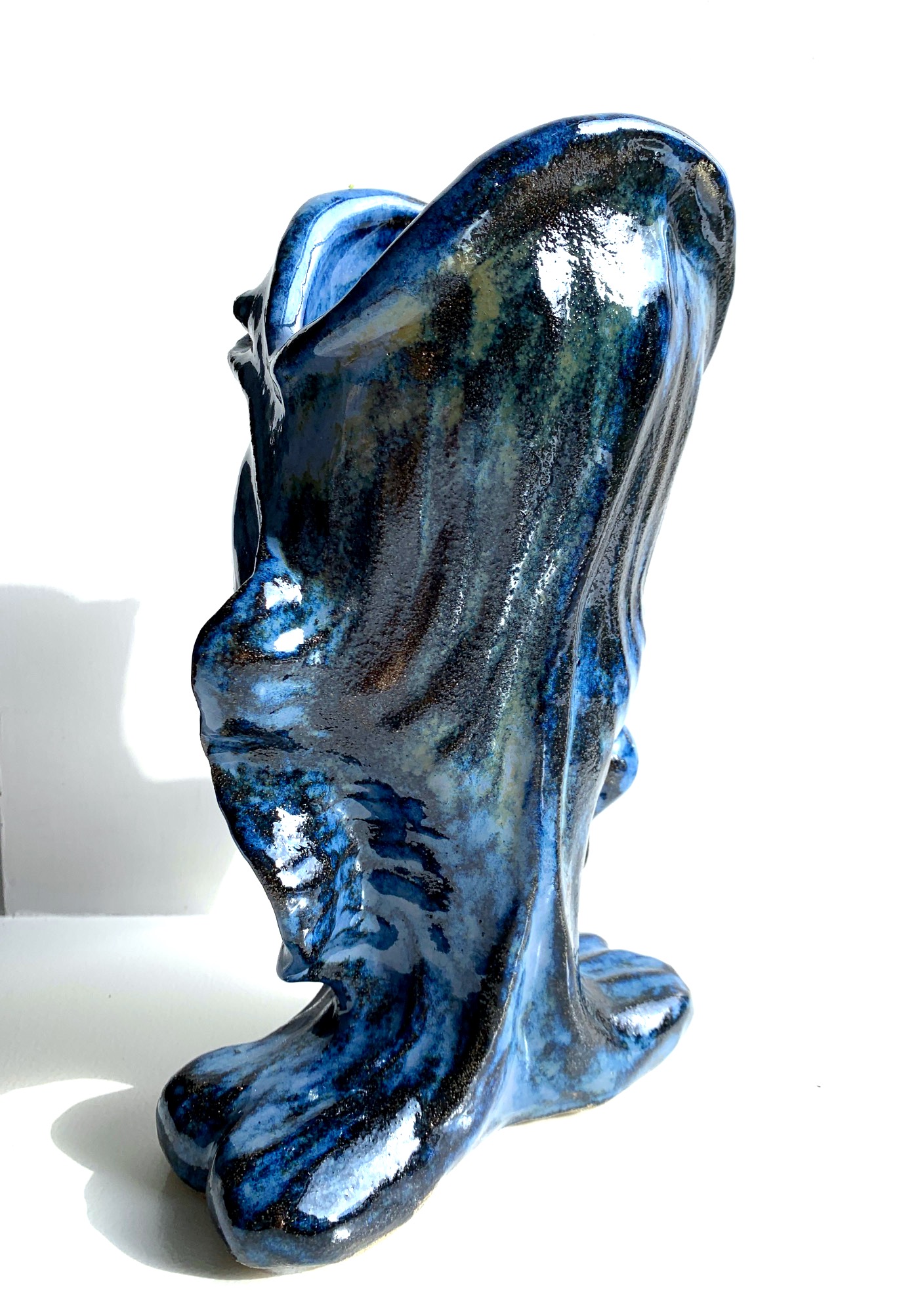 Big blue fish vase - SOLD