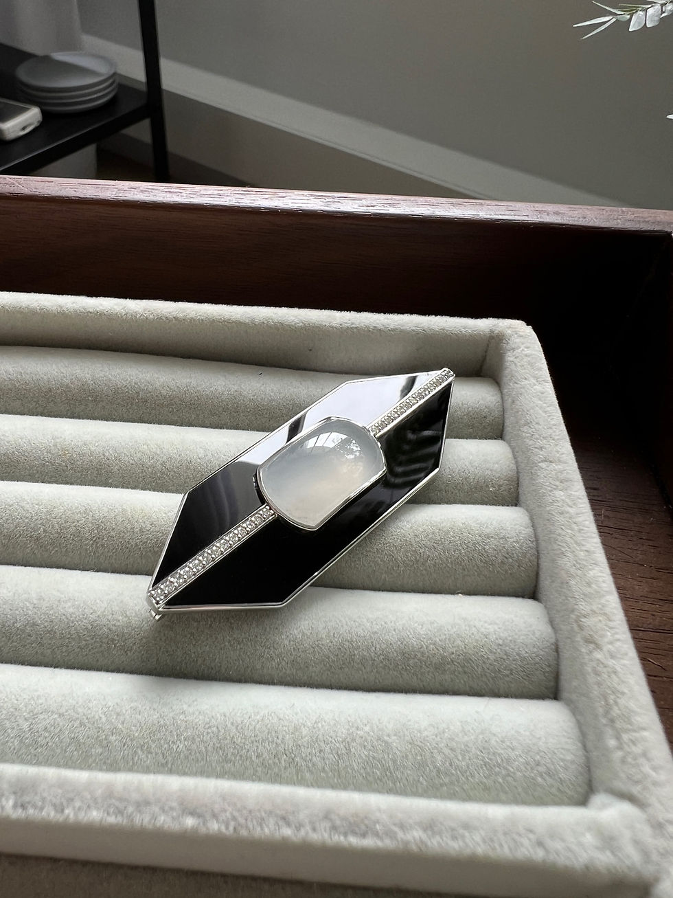 Thumbnail: Art Deco Shield Brooch