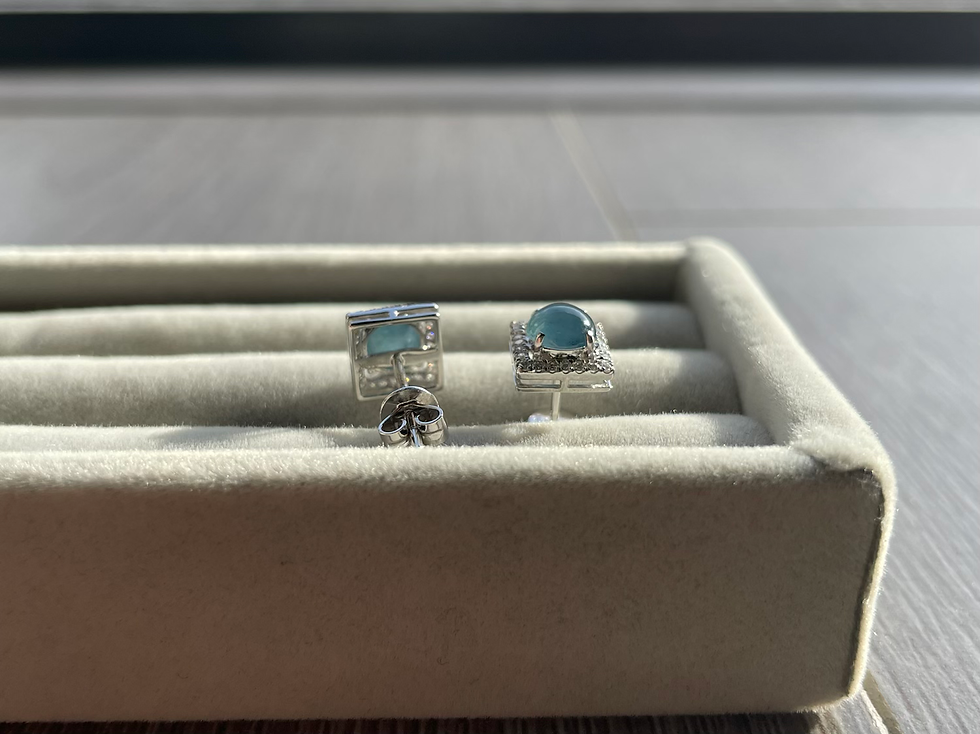 Thumbnail: The Modern Denim Cabochon Studs