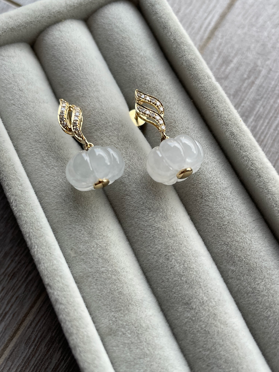 Thumbnail: The Abundance Dangling Pumpkin Earrings