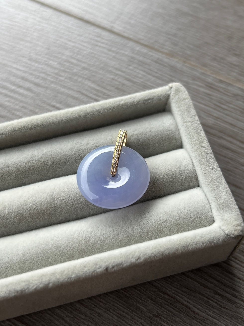 Thumbnail: Intense Lavender Donut Pendant 