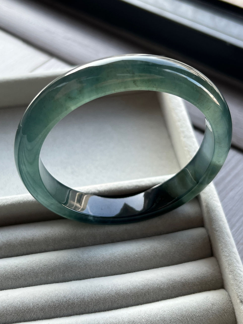 Thumbnail: Icy Bluish Green Bangle #57/58