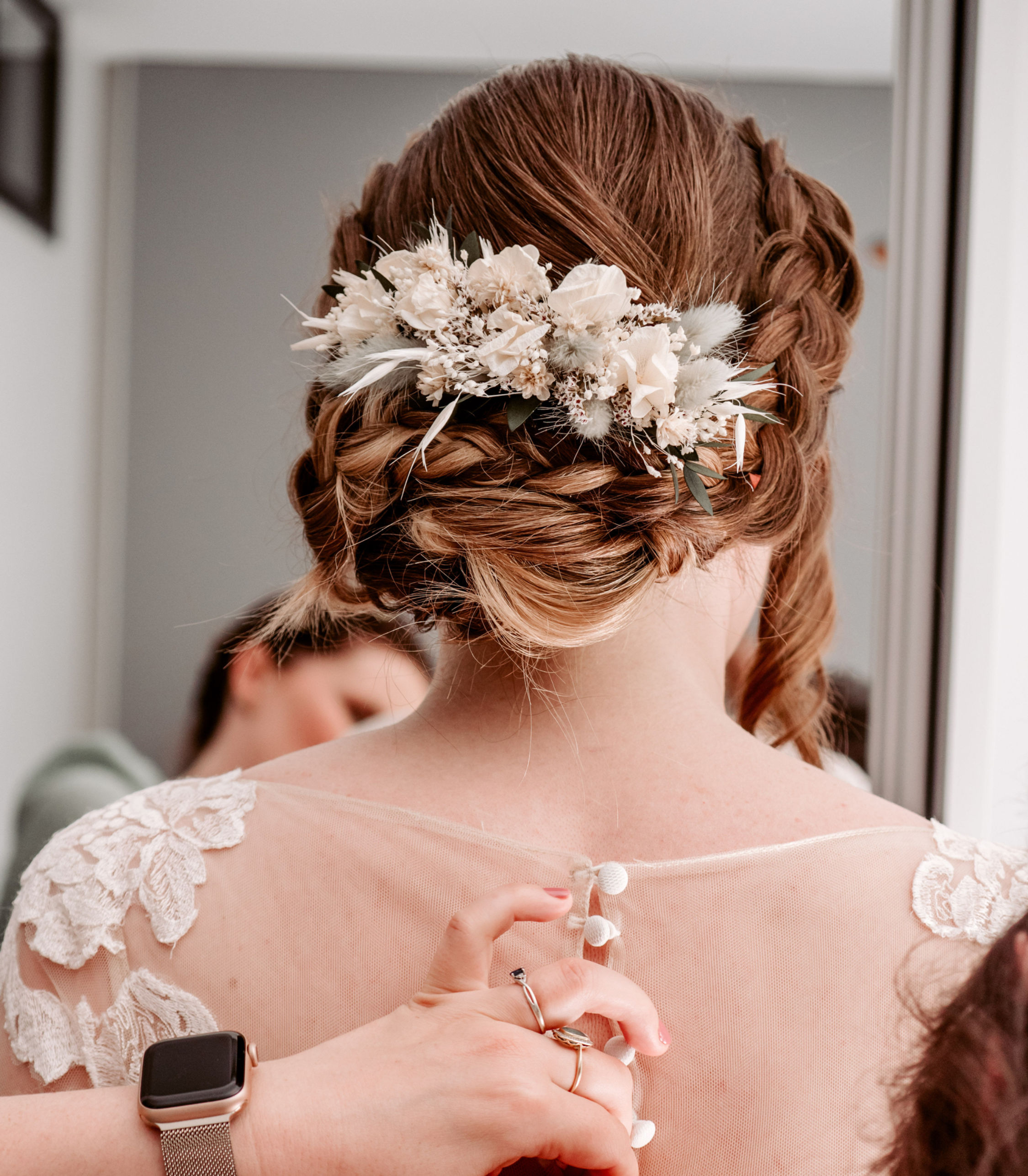 Photo des préparatifs lors Dun mariage en Ardèche