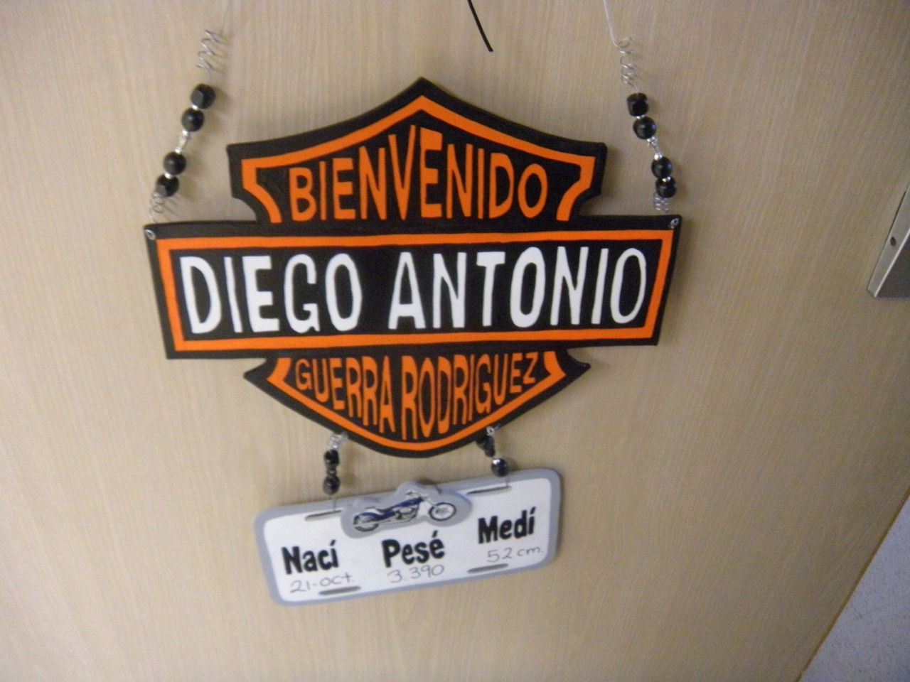 Letreros personalizados para bebes NIÑOS