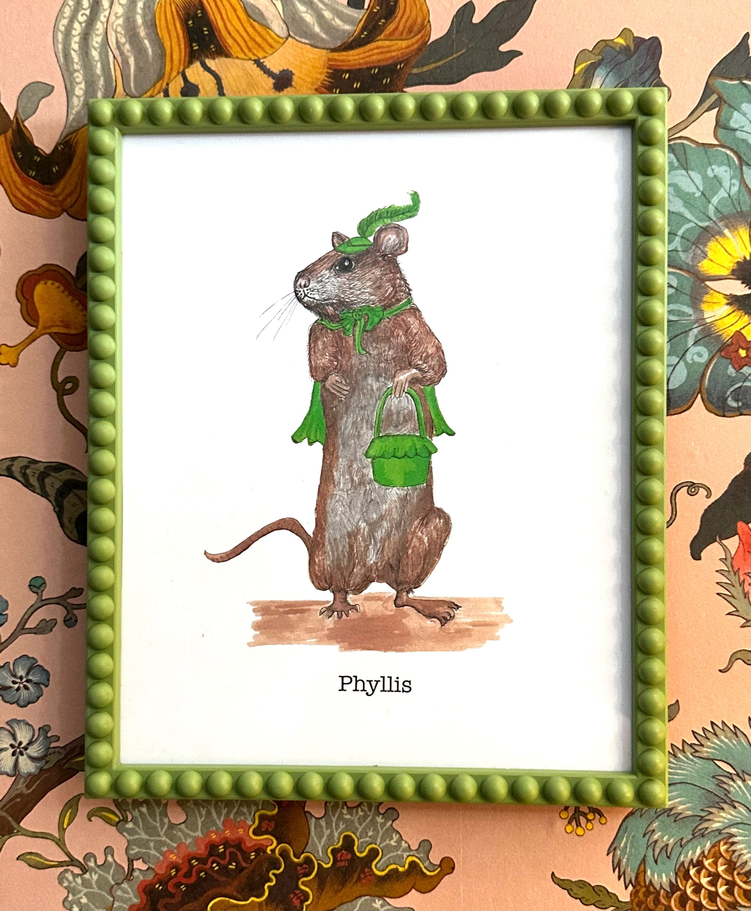 Phyllis mouse print 