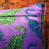 Thumbnail: Psychedelic Tigers Velvet Cushion in Purple