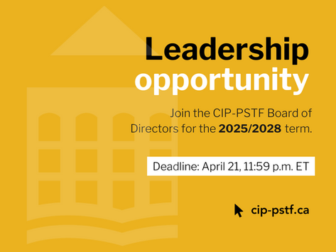 CIP-PSTF Board of Directors Nominations Now Open!