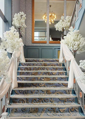 blossom tree stair decor