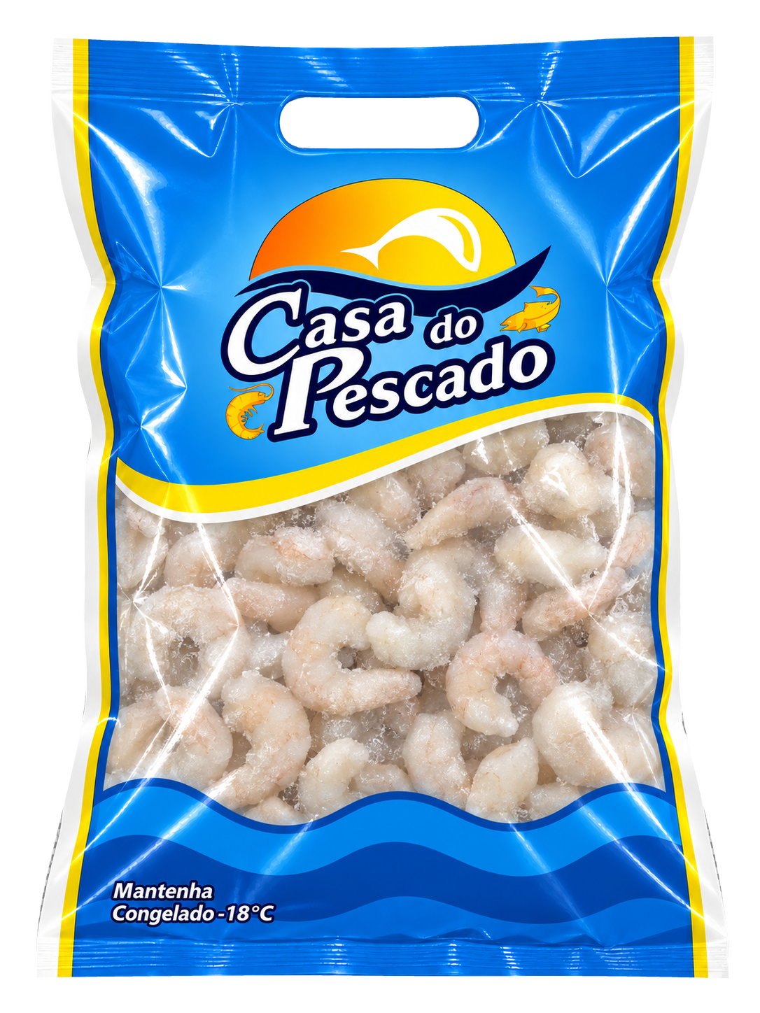 CAMARÃO BRANCO 80 90 PEÇAS LIMPO EVISCERADO 800G