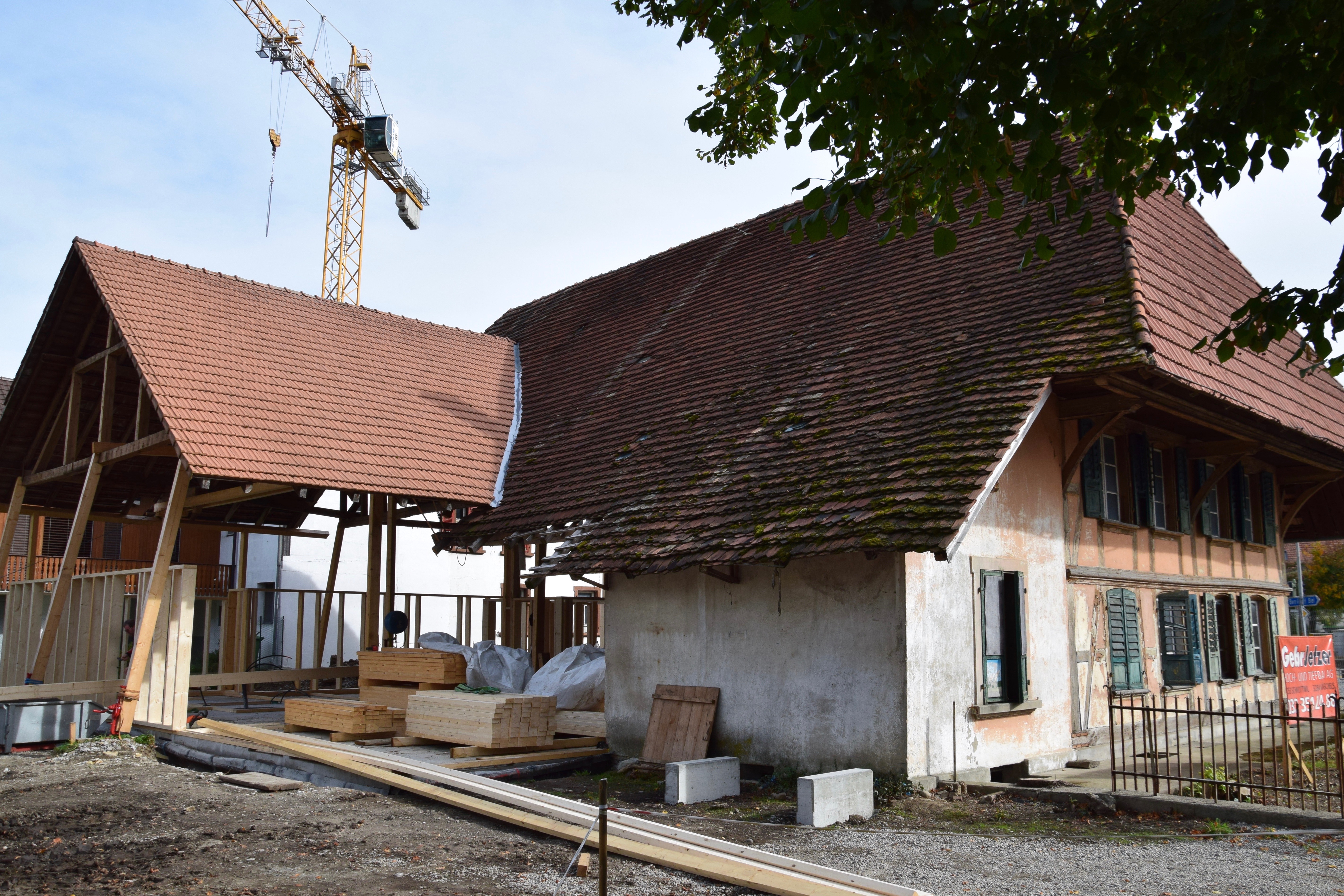 das "Haus im Haus" entsteht
