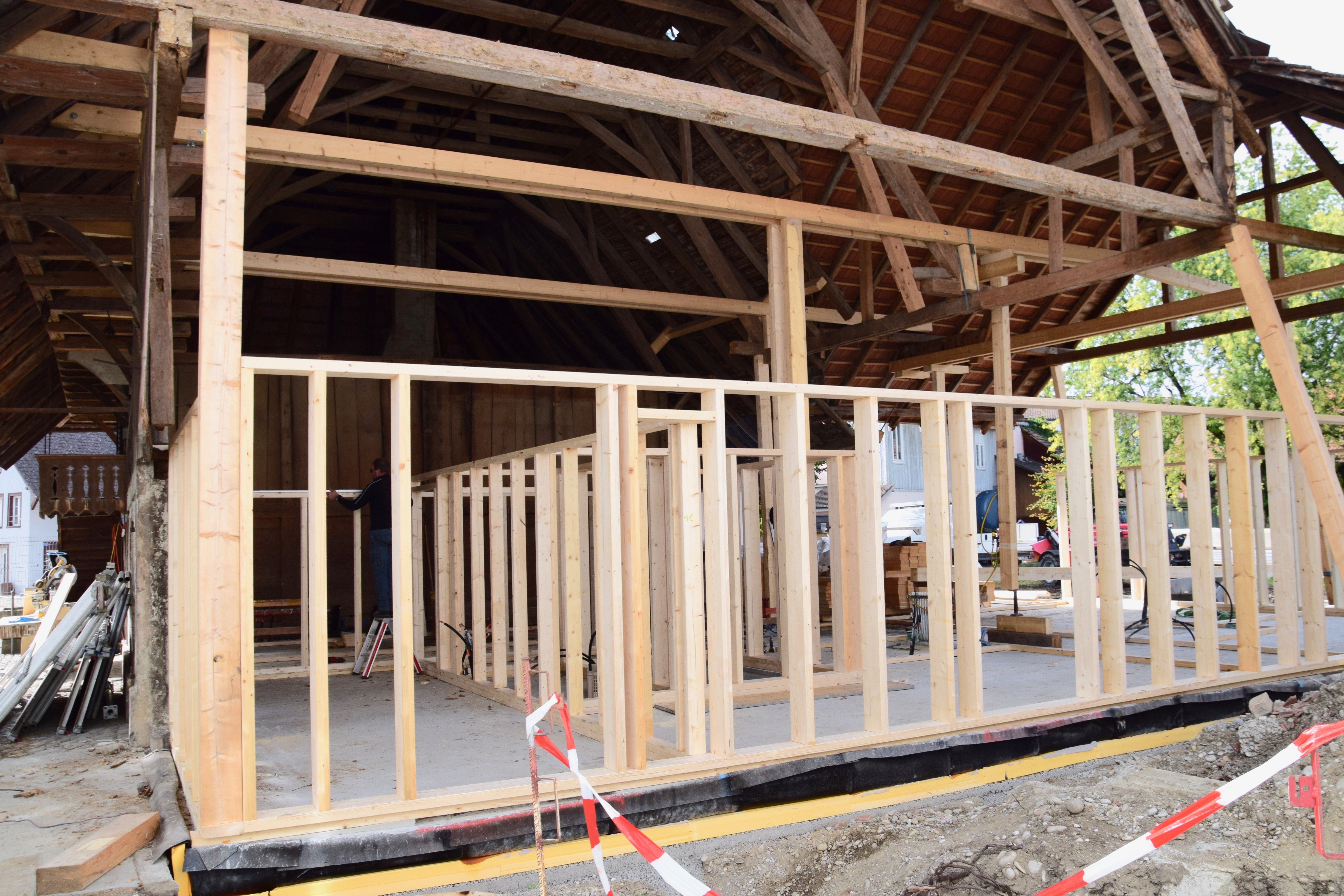 das "Haus im Haus" entsteht
